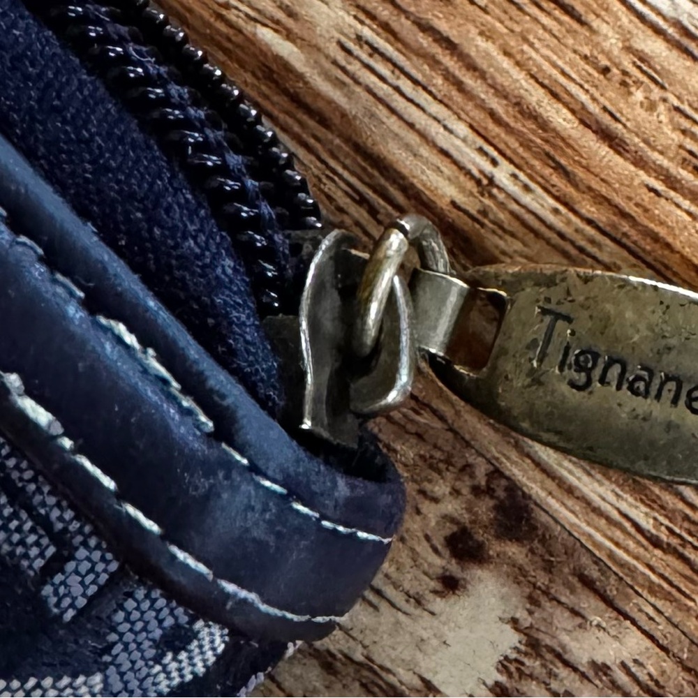 Tignanello Navy Patterned Wallet - image 4